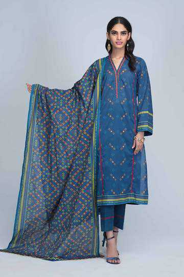 Bonanza Satrangi RSO213P36B  Blue Summer Collection 2021